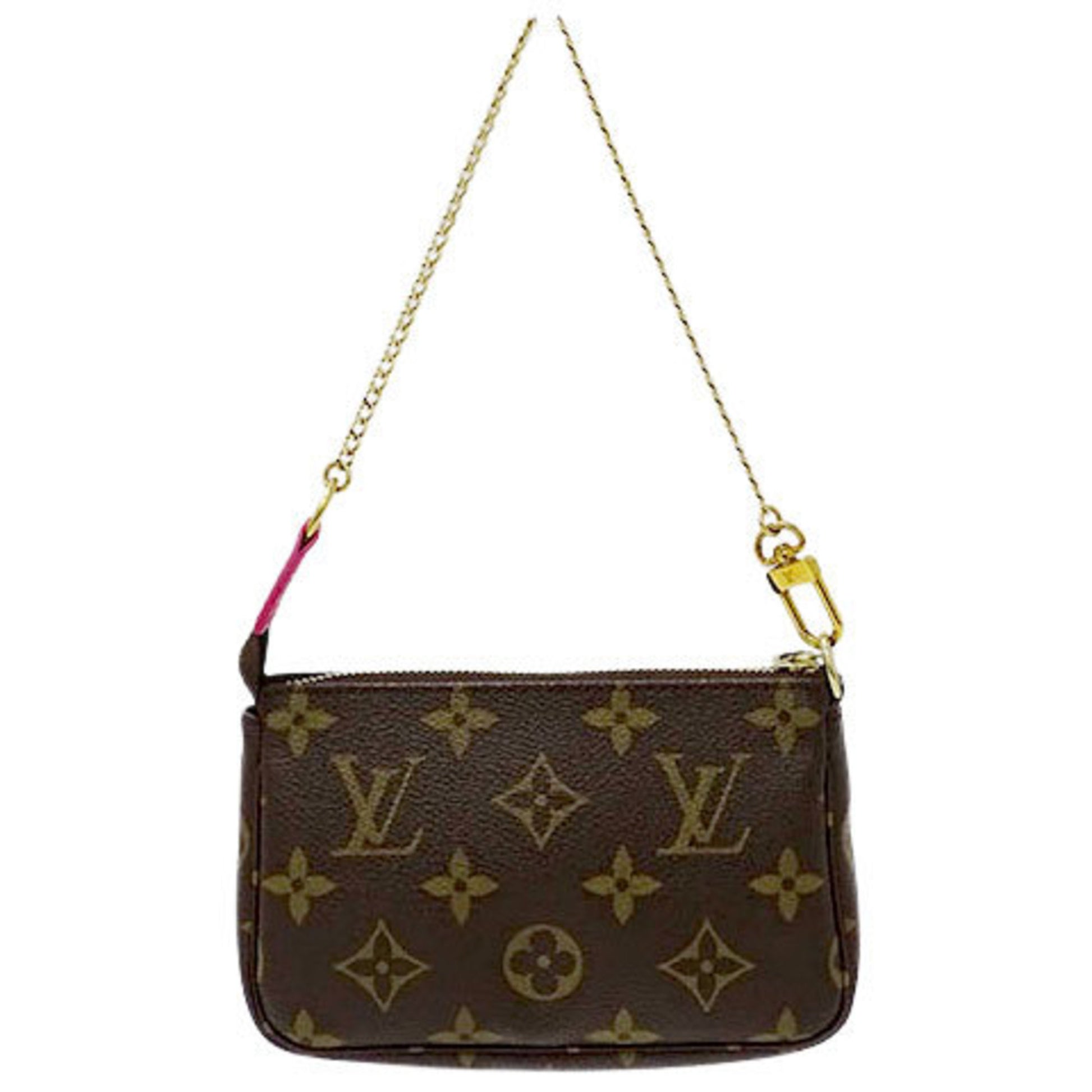 Authenticated Used Louis Vuitton LOUIS VUITTON Pouch Monogram Women's Hand  Handbag Pochette Accessoire Ski Bear M67769 Holiday Collection Brown 