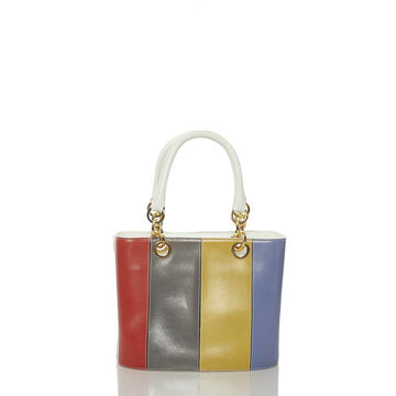 Salvatore Ferragamo Gancini BR21 2146 Multicolor Leather Handbag Ladies