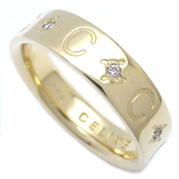 CELINE ring diamond 0.05ct K18YG yellow gold 199751