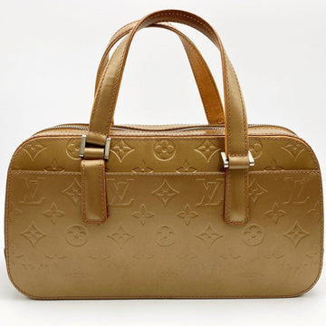 LOUIS VUITTON Shelton Handbag Tote Bag Monogram Matte Gold PVC Women's Fashion M55177