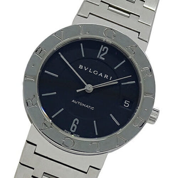 BVLGARIBulgari  watch men's date automatic winding AT stainless steel SS BB33SS silver black polished
