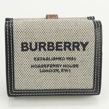 BURBERRY W Wallet Bifold with Coin Purse Cotton Men's