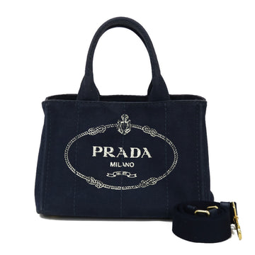 Prada Shoulder Bag Handbag Kanapatoto PM Navy Ladies