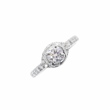 Chaumet Lian Damour Solitaire Diamond 0.34ct D-VS2-EX No. 7 Ladies Pt950 Ring /