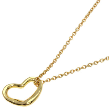 TIFFANY open heart necklace K18 yellow gold ladies &Co.
