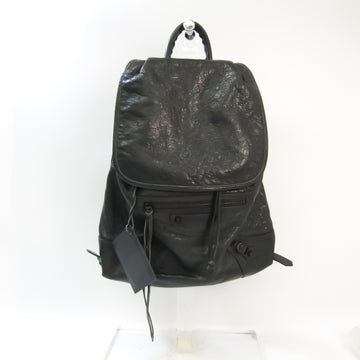 Balenciaga Classic Traveller 387285 Unisex Leather Backpack Gray
