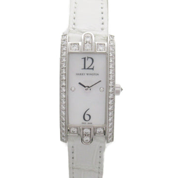 HARRY WINSTON Avenue C Mini Diamond Wrist Watch Wrist Watch 332/LQWL.MD/D31 Quartz White White shell K18WG[WhiteGold 332/LQWL.MD/D31