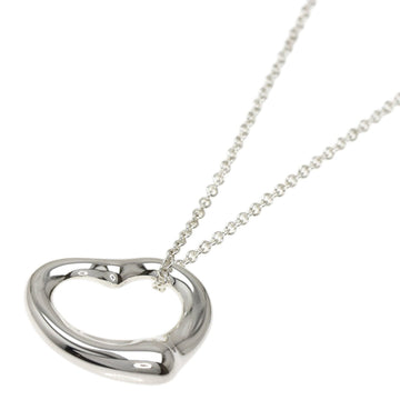 TIFFANY Open Heart Necklace Silver Ladies &Co.