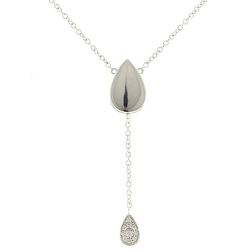 Magic Reflection Diamond Necklace K18 White Gold Women's