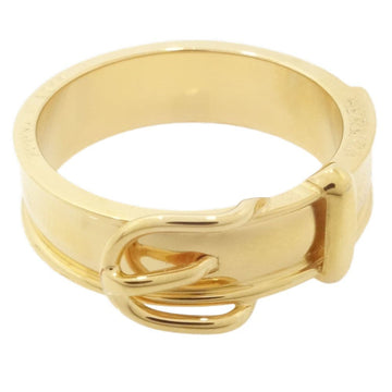 HERMES Belt Motif Scarf Ring GP [Gold Plated] Gold 180088
