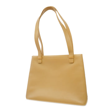 CHANELAuth  Shoulder Bag Women's Leather Beige