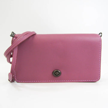 COACH Dinky 22833 Women's Leather Shoulder Bag Pink