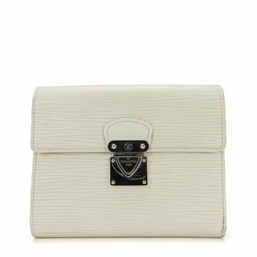 LOUIS VUITTON Trifold Wallet Portefeuille Koala M5801J Epi Yvoire White Compact Included Accessories Women's  Leather