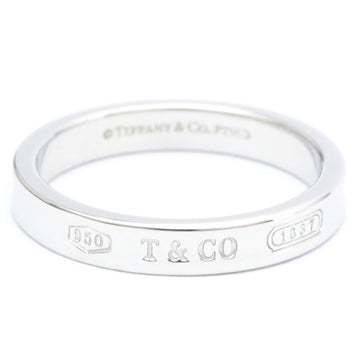 TIFFANY 1837 Ring White Gold [18K] Fashion No Stone Band Ring Silver