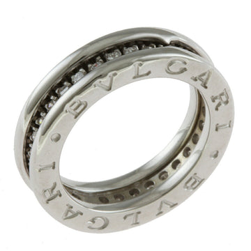 BVLGARI B-zero.1 B-Zero One Full Diamond Ring No. 7.5 18K Women's