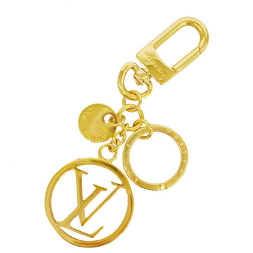 LOUIS VUITTON Keychain Bag Charm LV Circle M68000 Gold Men's Women's