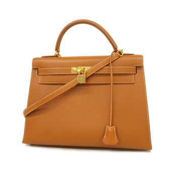 Hermes Kelly 2WAY Bag Kelly 32 ???X Stamp Women's Leather Handbag,Shoulder Bag Gold