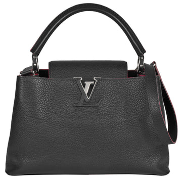 LOUIS VUITTON Capucines PM Shoulder Bag Handbag Cobalt Fuchsia Leather