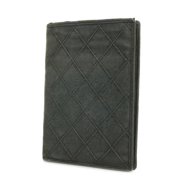 CHANELAuth  Bicolor Bi-fold Wallet Women's Lambskin Black