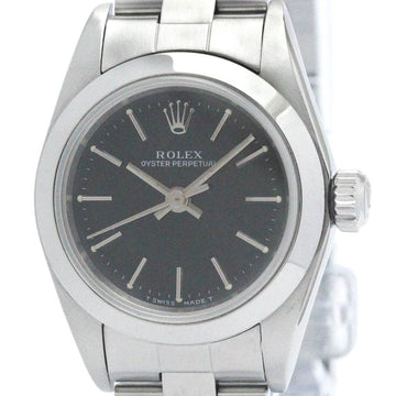 ROLEXPolished  Oyster Perpetual 67180 A Serial Automatic Ladies Watch BF569398