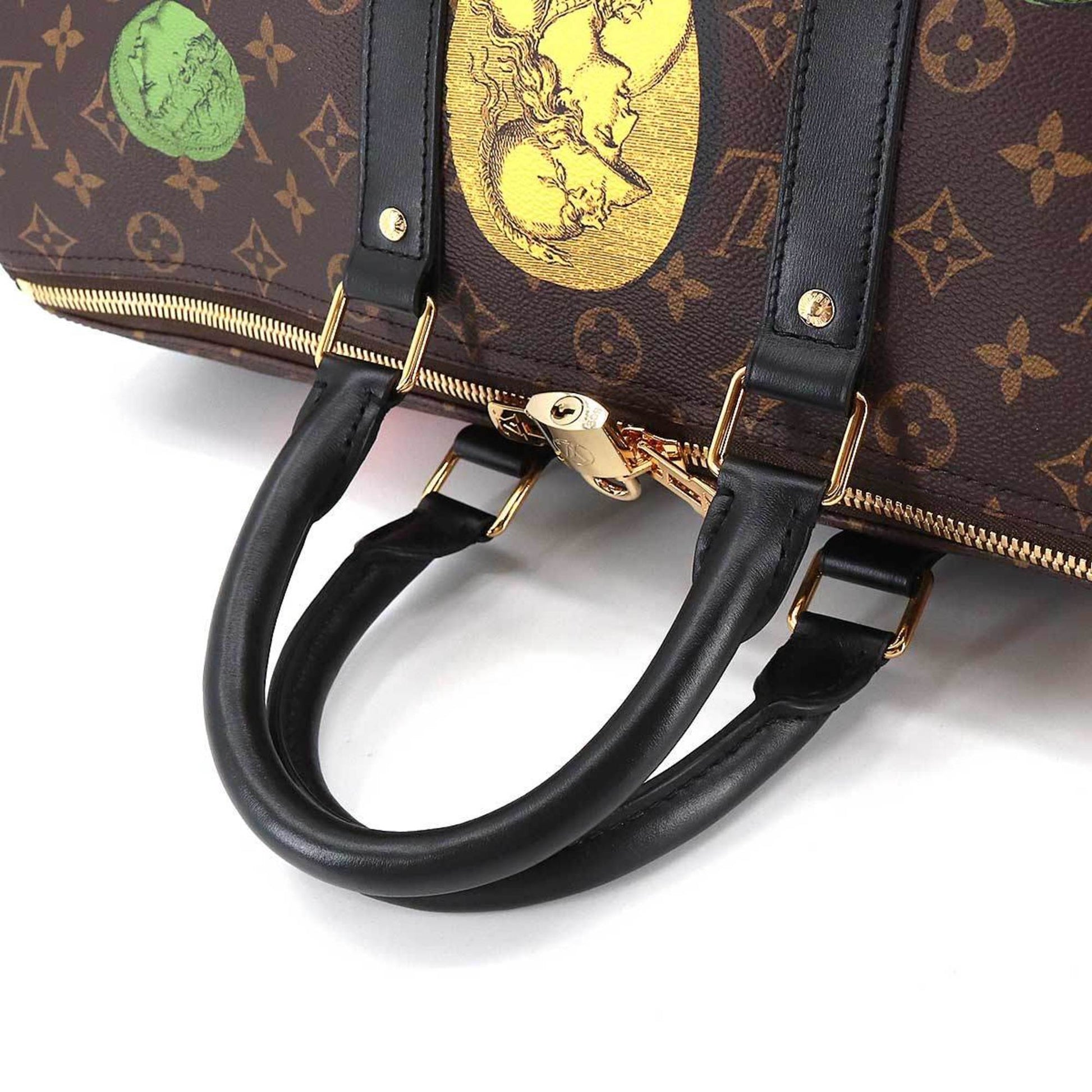 Louis Vuitton LOUIS VUITTON Fornasetti Monogram Cameo Keepall Bandouliere  45 Boston Shoulder Bag M59261 RFID
