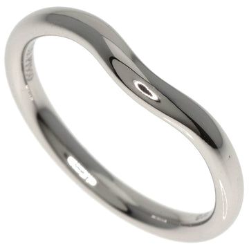 TIFFANY Curved Band Ring Platinum PT950 Women's &Co.