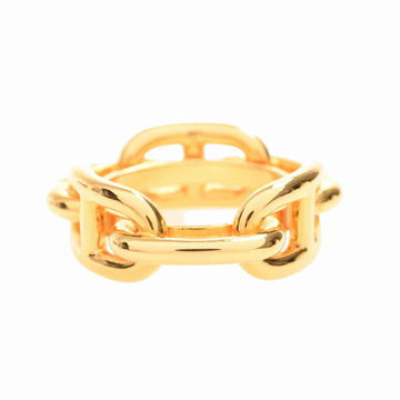 HERMES  Chained d'ancle Scarf Ring - Gold Size 22