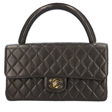 CHANEL Bag Cocomark Matelasse Handbag Lambskin Black Women's