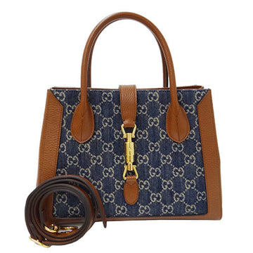 GUCCI Bag Ladies Handbag Shoulder 2way Canvas Leather Jackie 649016