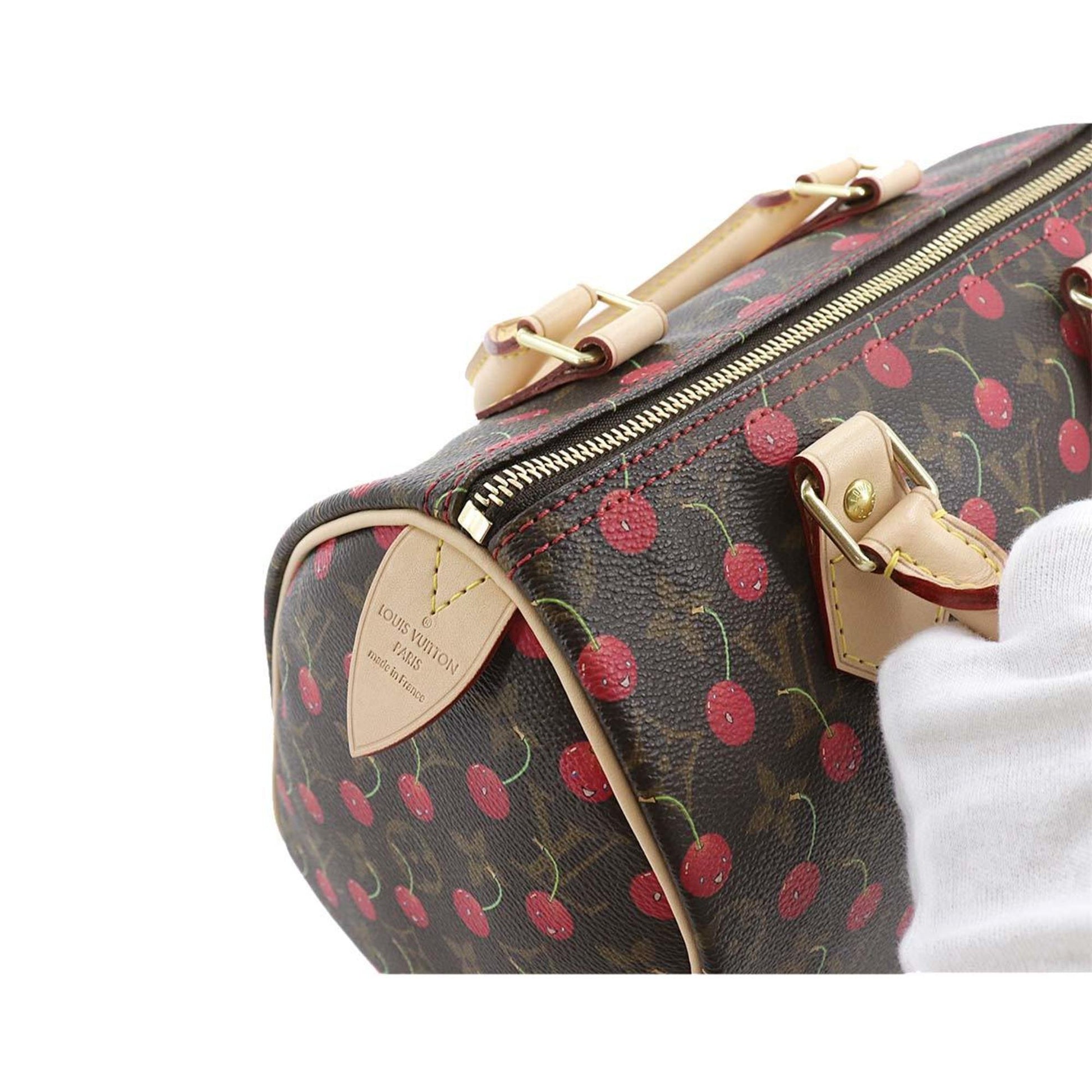 Louis Vuitton Monogram Cherry Speedy 25 Handbag M95009 Takashi Murakam