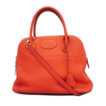 HERMESAuth  Bolide Bolide 31 T Stamp Women's Taurillon Clemence Leather Handbag,