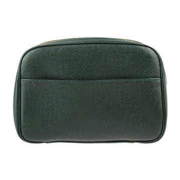 LOUIS VUITTON Accessories Pouch Second Bag M30304 Taiga Epicea Gold Hardware Clutch Vuitton