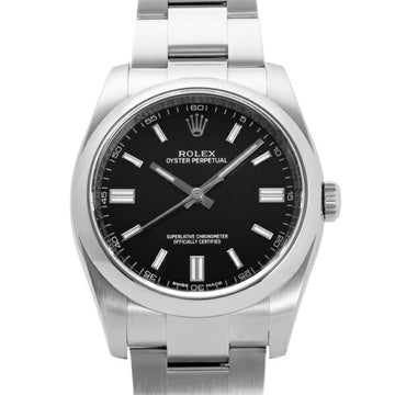 ROLEX Oyster Perpetual 116000 Black Dial Watch Men's