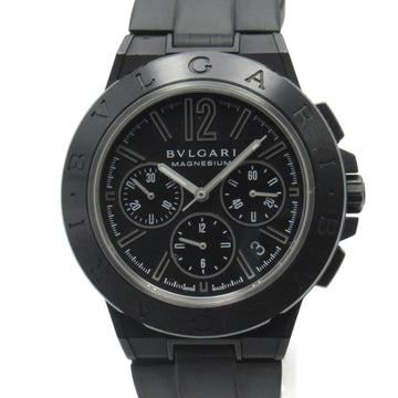 BVLGARI Diagono Magnesium Chrono Wrist Watch watch Wrist Watch DG42SMCCH Mechanical Automatic Black Rubber belt mag DG42SMCCH