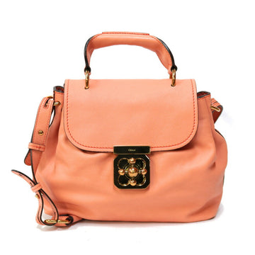 CHLOeChloe  Elsie Shoulder Bag Leather Orange Ladies Handbag