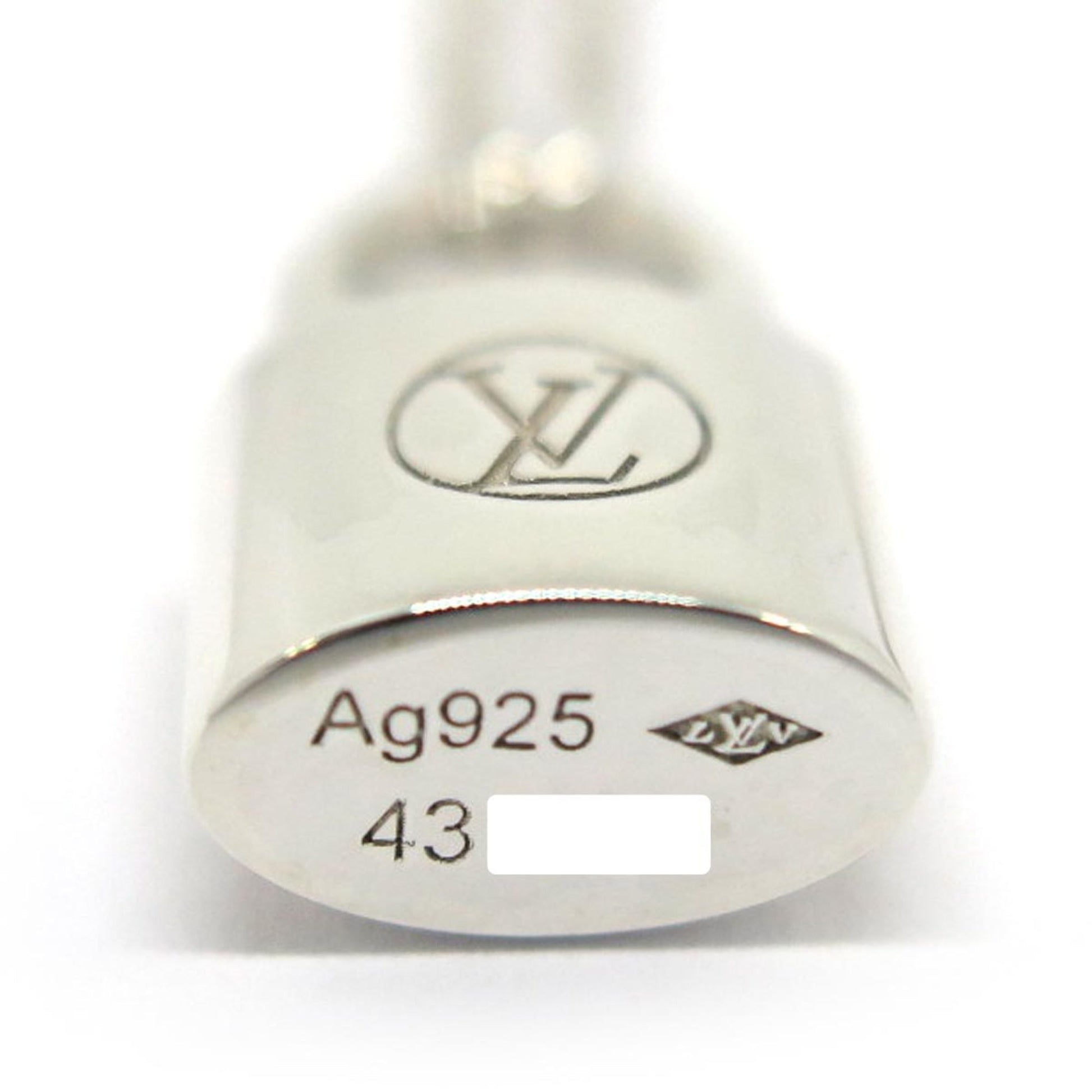 [Japan Used Necklace] Louis Vuitton Pandantif Silver Lockit Necklace 925  Q93559