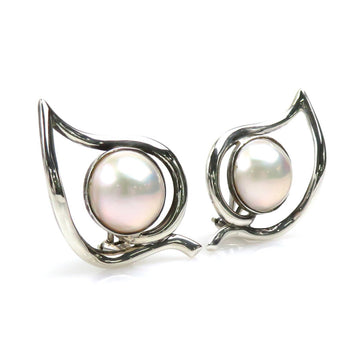TIFFANY&Co. Earrings Silver 925/Pearl x Pearl White Women's