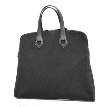Hermes Sacquibu PM ???I Stamp Women's Canvas Shoulder Bag,Tote Bag Black