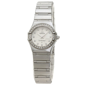 Omega 1466.36 Constellation Bezel 12P Diamond Watch Stainless Steel SS Women's OMEGA