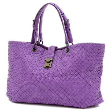 Bottega Veneta Intrecciato Tote Bag Lamb Leather Purple 297983