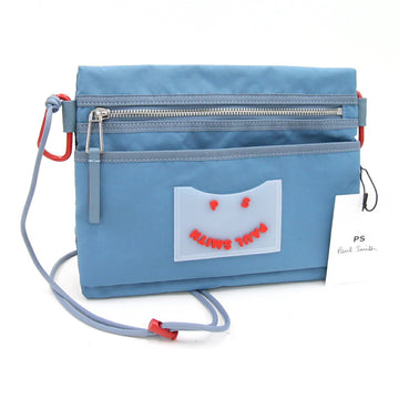PAUL SMITH Shoulder Bag M2A-6787 Light Blue Polyester Pochette Crossbody Smile Men's