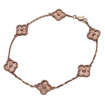 VAN CLEEF & ARPELS Bracelet Sweet Alhambra Women's 750PG Pink Gold 6 Motifs VCARO8DD00 Polished