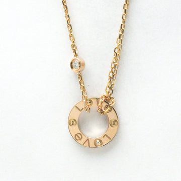 CARTIER Love Circle Necklace B7224509 Pink Gold [18K] Diamond Men,Women Fashion Pendant Necklace Carat/0.03 [Pink Gold]