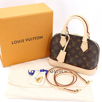 LOUIS VUITTON Shoulder Bag Alma BB Monogram Brown Handbag M53152 Women's Luxury  T4566-y