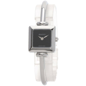 GUCCI 1900L Square Face Bangle Watch Stainless Steel/SS Ladies