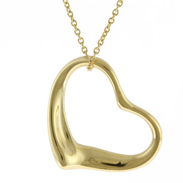 TIFFANY&Co. Open heart necklace 18k gold ladies