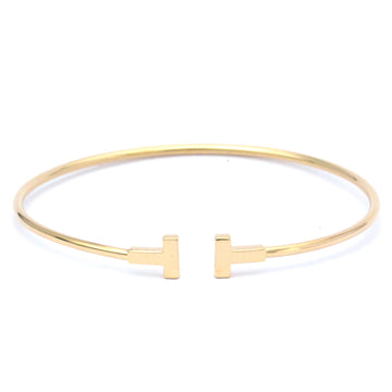 TIFFANY T-wire Bracelet Pink Gold [18K] No Stone Bangle Pink Gold