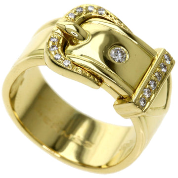 Hermes Bookle Serie Diamond Ring / K18 Yellow Gold Ladies HERMES