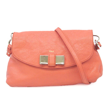 CHLOE Lily 3P0508 Women's Leather Shoulder Bag Salmon Pink