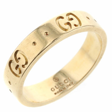 Gucci Ring Icon Width Approx. 4mm K18 Yellow Gold No. 9 Ladies GUCCI K21001209